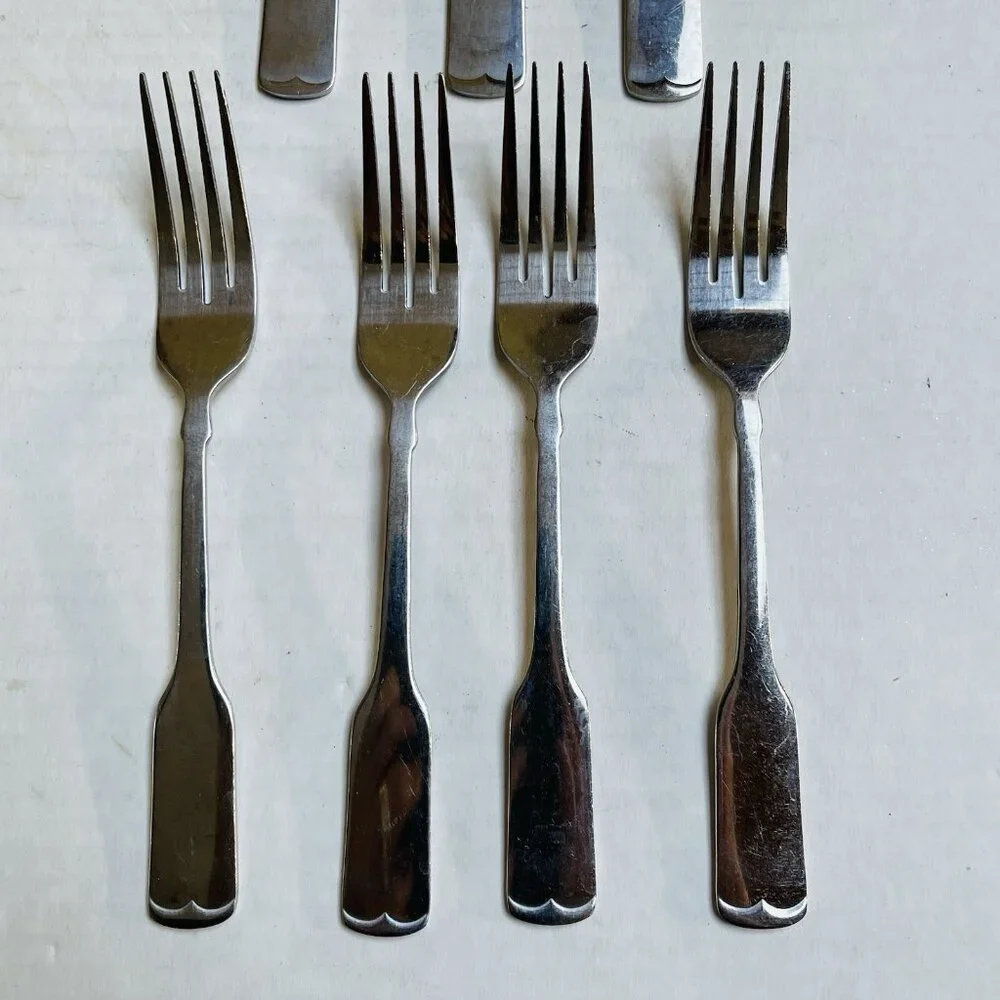 3 Spoons 4 Forks 18/0 China Stainless Glossy Flatware Replacement